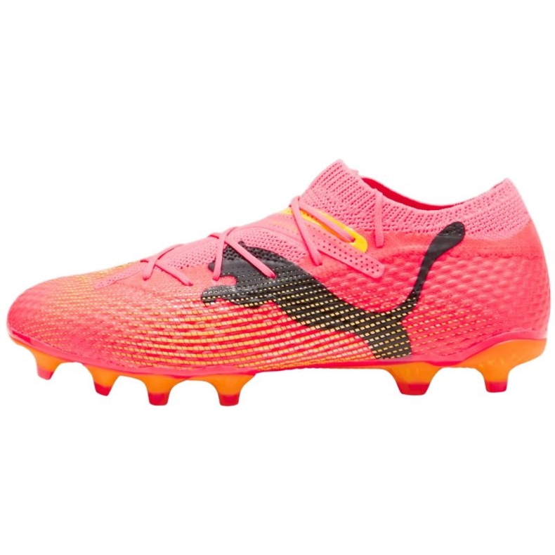 Puma Future 7 Pro+ FG/AG 107705 03 Estacas de tráfego de futebol rosa