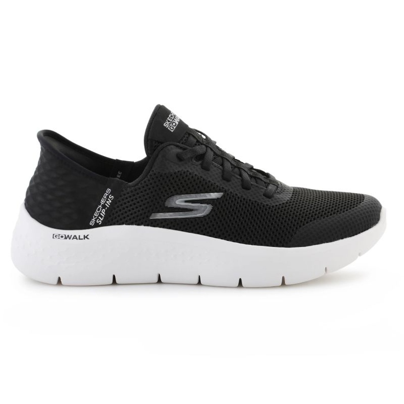 Skechers Slip-Ins: vá a pé de entrada da granda flexível 124836 BKW Shoes preto