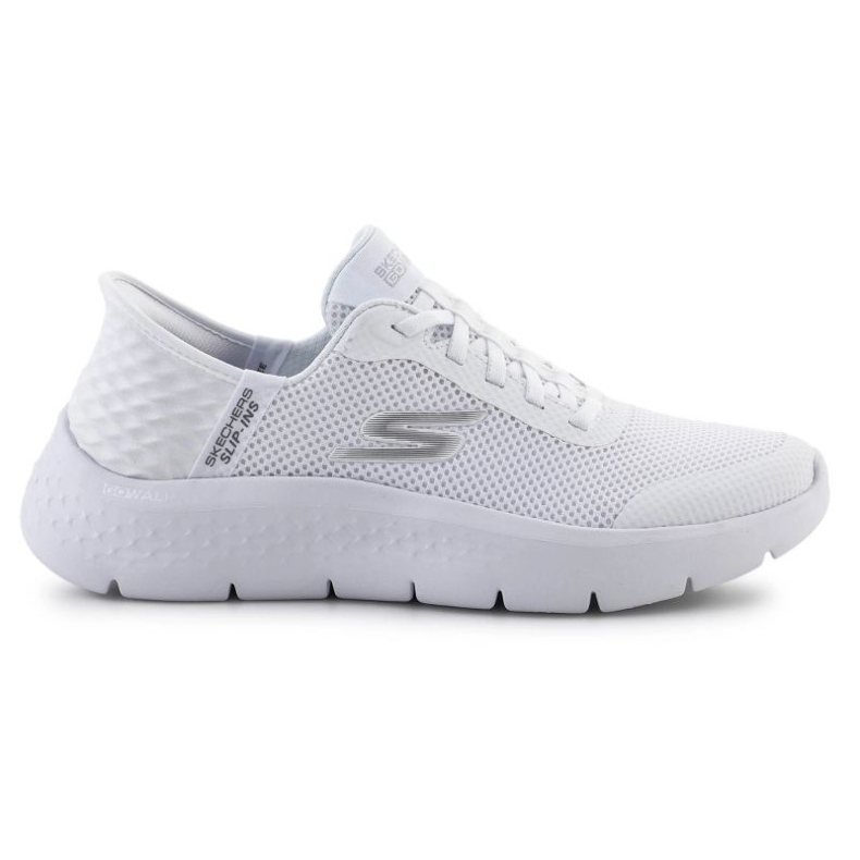 Skechers Slip-Ins: vá a pé de entrada da granda flexível 124836-WHT Shoes branco