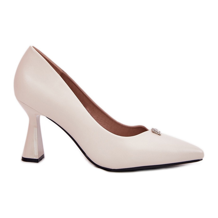 Bombas elegantes no Vinceza 62222 estendido bege