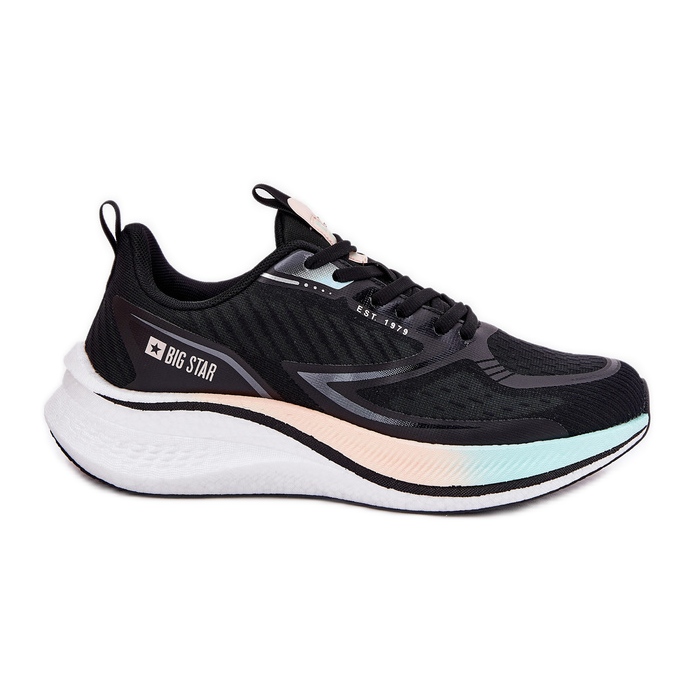 Sapatos esportivos femininos Big Star RR274A160 Hi-Polish System Black preto