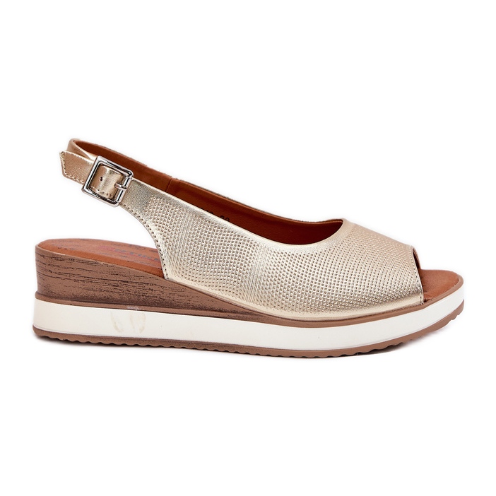 ARTIKER Sandálias de couro para ancoragem de arte 56C2312 Zlotys dourado