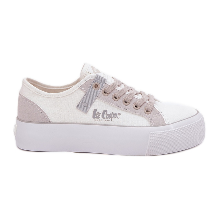 Tênis femininos na plataforma Lee Cooper LCW-25-31-3479L branco