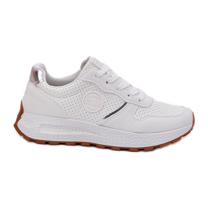 Tênis femininos na plataforma Big Star RR274487 Hi-Polish System White branco