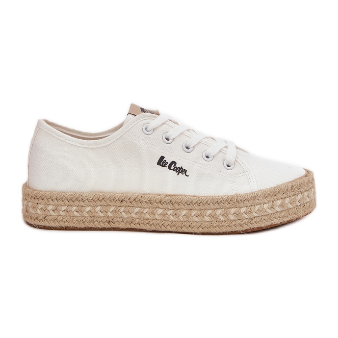 Tênis femininos com Lee Cooper LCW-25-44-3217 Braid branco