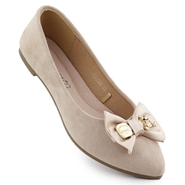 Bailarinas femininas com um arco bege potocki bb23310 Bailarinas femininas com um arco bege potocki bb23310