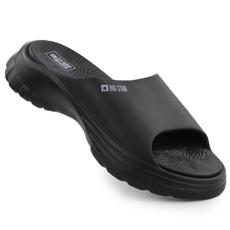 Esportes femininos kapki em uma grossa Sole Black Big Star RR274A577 preto