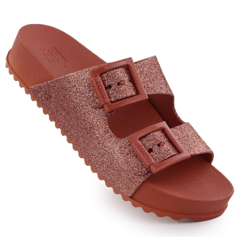 Flip feminino com fivelas de praia da piscina Zaxy RR285025 vermelho Flip feminino com fivelas de praia da piscina Zaxy RR285025 vermelho