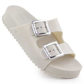 Flip de mulheres com fivela de fivela de fivelas de fivelas Zaxy RR285056 cremoso