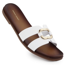 Sergio Leone Chinelos femininos com sergio branco leone sk077h