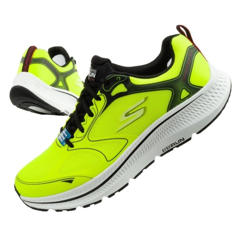 Tênis de corrida skechers vão correr constante 220869/ylbk verde