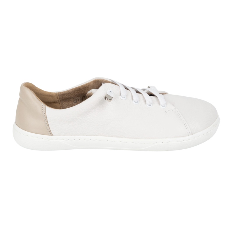 WASAK Sapatos descalços femininos couro minimalista 0771w branco