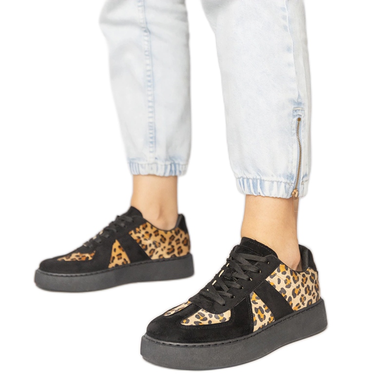 Tênis femininos-negros preto