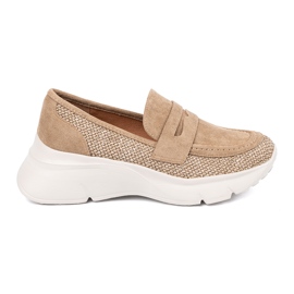 Seastar Sapatos bege com sola grossa