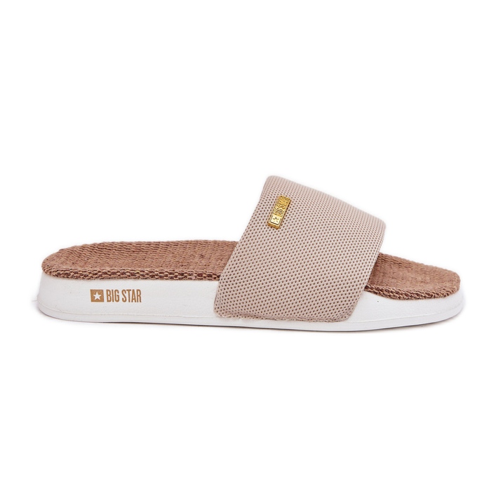 Slippers femininos Big Star RR274A102 bege