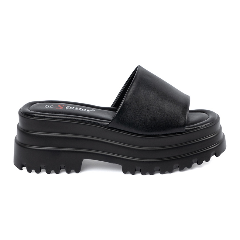 Seastar Chinelos plataforma pretos