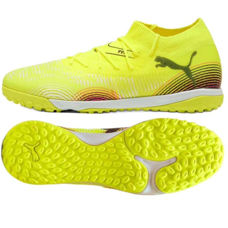Puma Future 8 Match TT 108370-03 Sapatos de futebol amarelo Puma Future 8 Match TT 108370-03 Sapatos de futebol amarelo