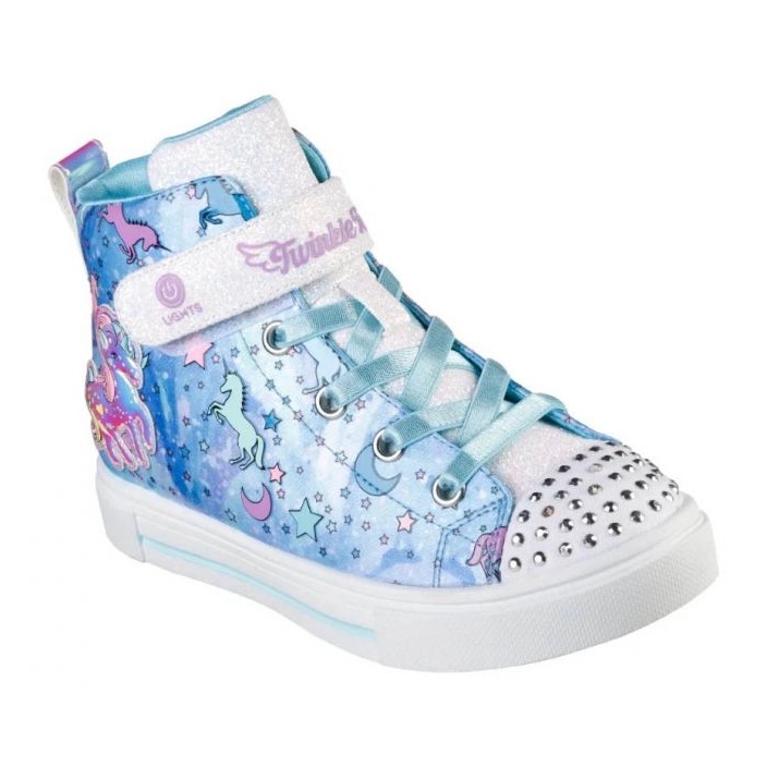 Sapatos Skechers S Lights Twinkle Sparks Unicorn Daydream 314800L BLMT azul
