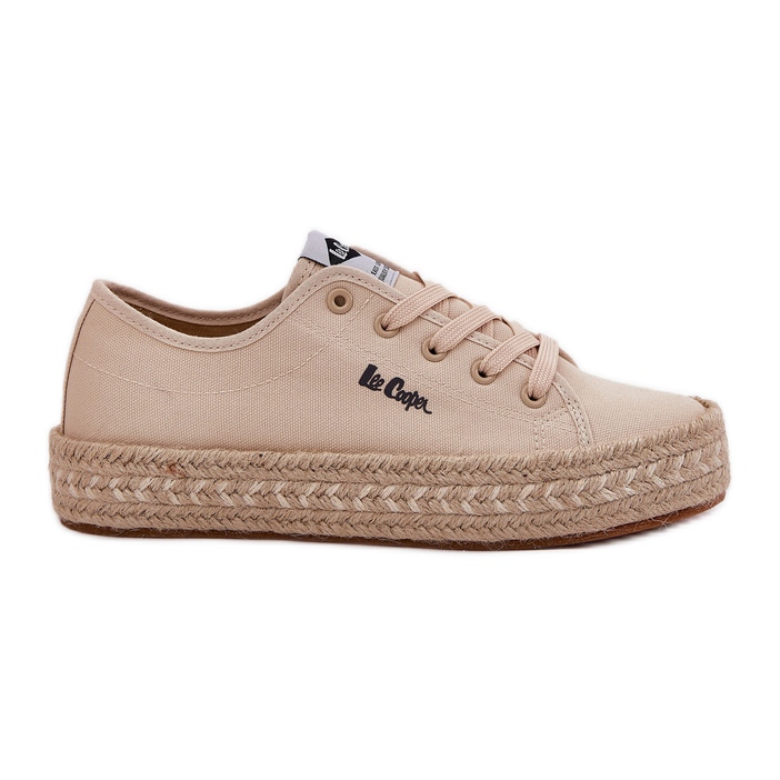 Tênis femininos com Lee Cooper LCW-25-44-3215 Braid bege