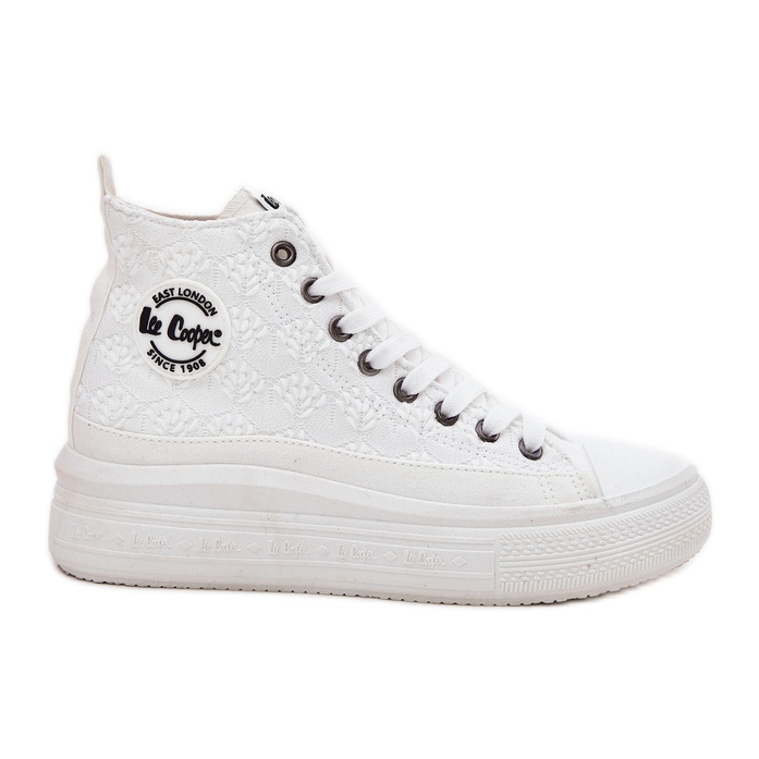 Tênis femininos na plataforma Lee Cooper LCW-25-44-3209L White branco