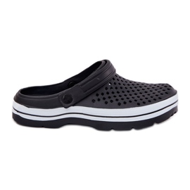 EVento Chinelos de espuma dos homens negros preto