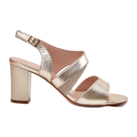 Sandálias femininas no post Sergio Leone SK866 dourado