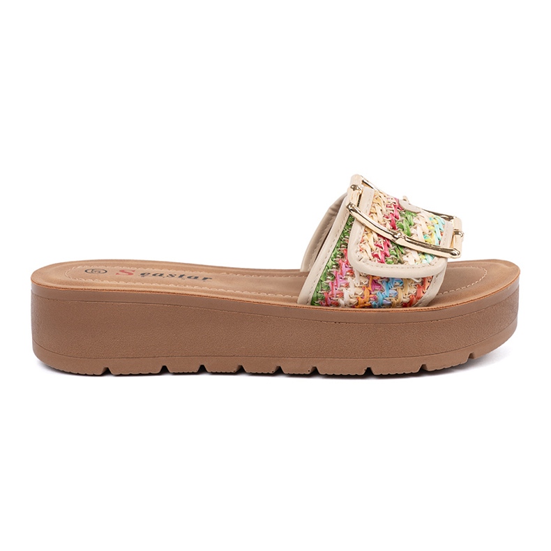 Seastar Chinelos de mulheres multicoloridas com uma fivela multicolorido