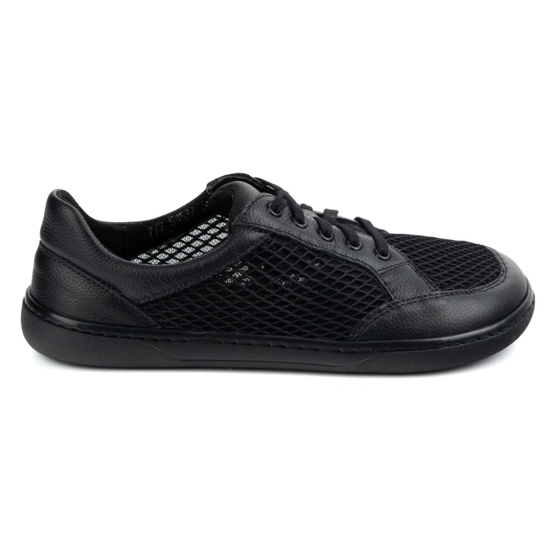 WASAK Sapatos descalços femininos couro minimalista 0772sw preto