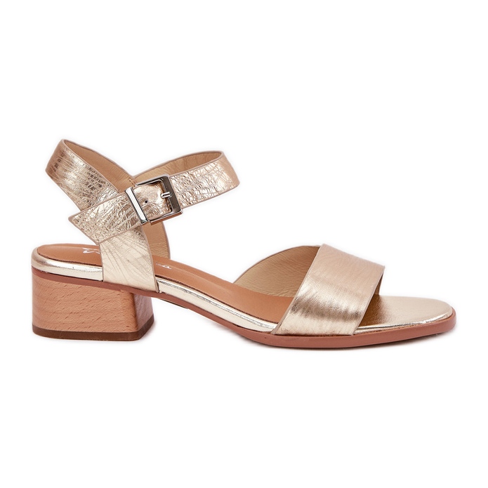 Maciejka N6802-25 Sandálias de couro dourado