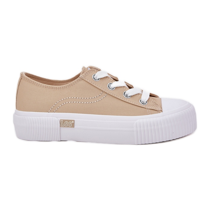 Tênis femininos na plataforma Lee Isla C Women Low 50251001 Beige bege