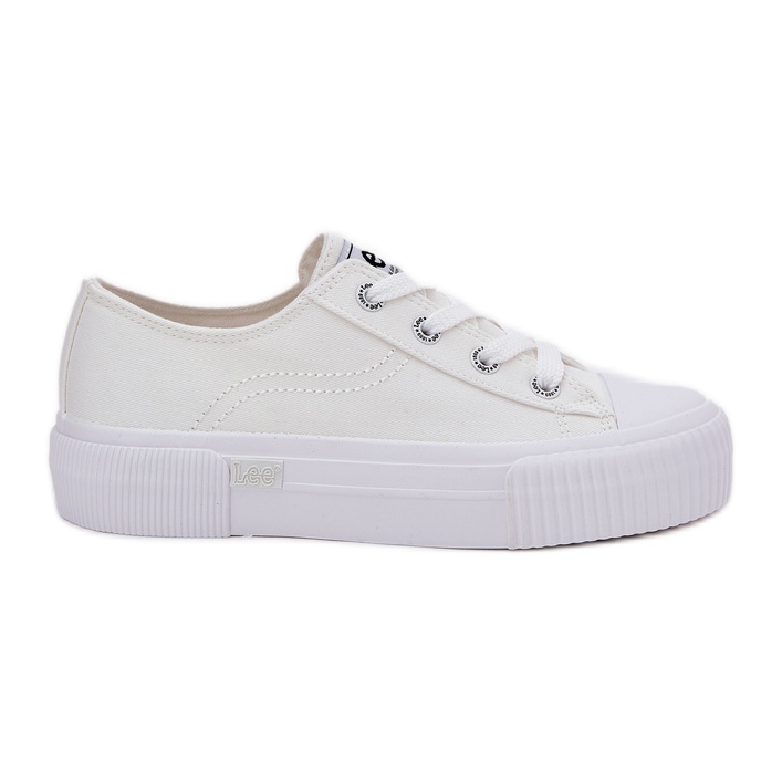 Tênis femininos na plataforma Lee Isla C Mulheres baixas 50251001 White branco