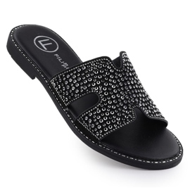 Flip de mulheres com strass Black Filippo DK6973 preto