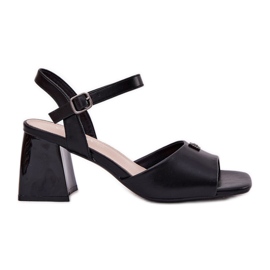 Vinceza Sandálias femininas no Vincez 62235 Black Post preto