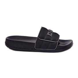 Big Star Grande estrela masculina rr174a043 flip preto -flops