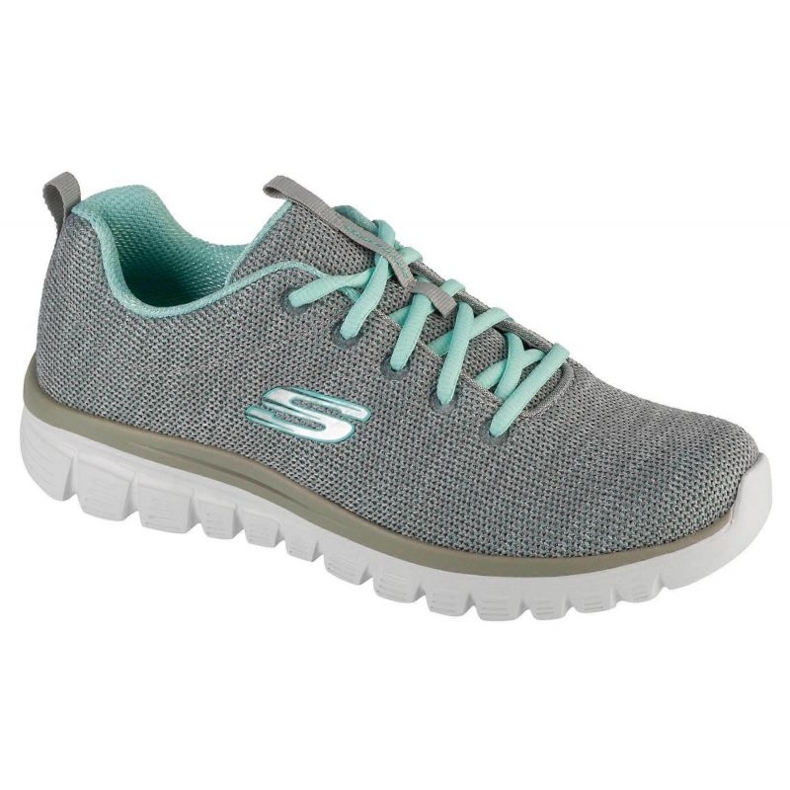Skechers Twisted Fortune Shoes 12614-GYMN cinza