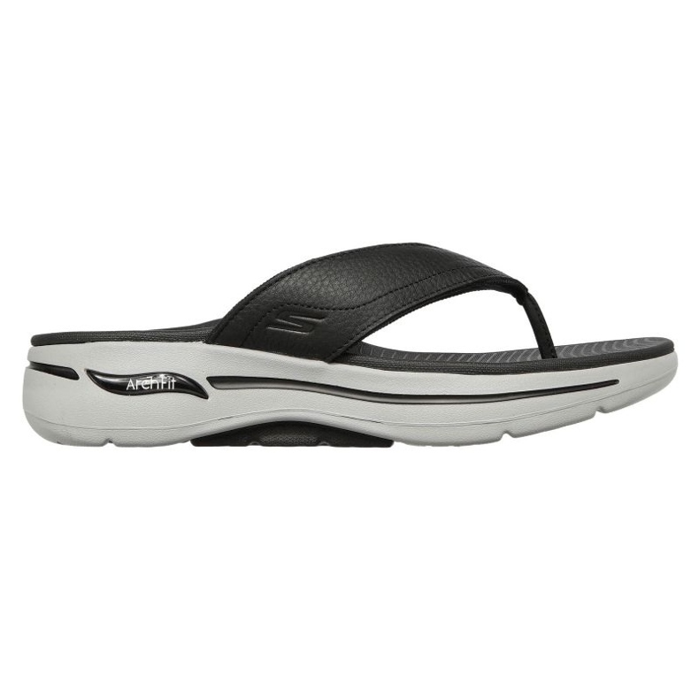Skechers japoneses Go Walk Arch Fit San 229022-BKGY preto