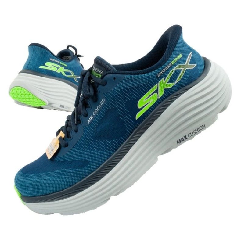 Tênis de corrida skechers max amortecimento -ins 220611/nvy azul