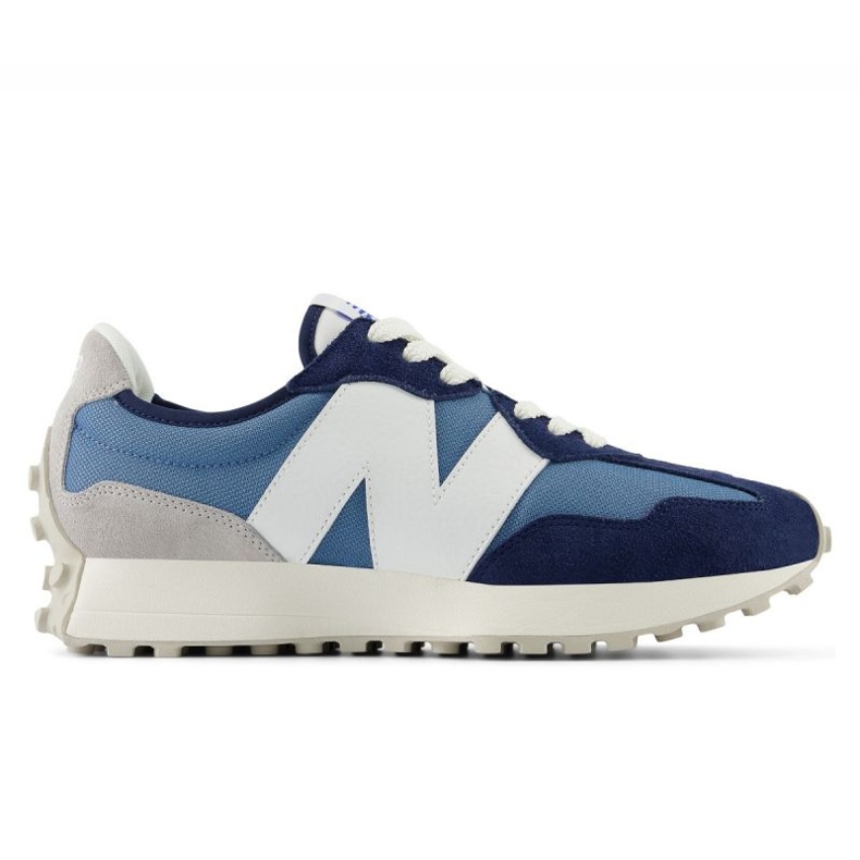 Sapatos esportivos masculinos New Balance NB 327 tênis de camurça azul (U327CJ)