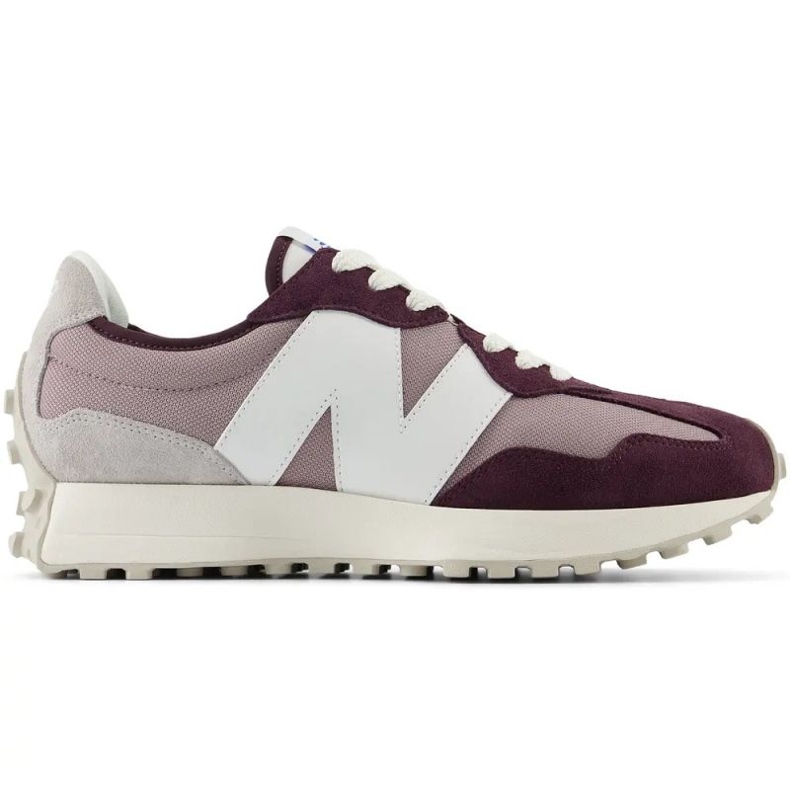 Sapatos esportivos femininos New Balance 327 tênis roxos de camurça (U327cf) tolet