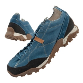 Sapatos de trekking masculinos Aku Nativa Canvas [646 016] azul