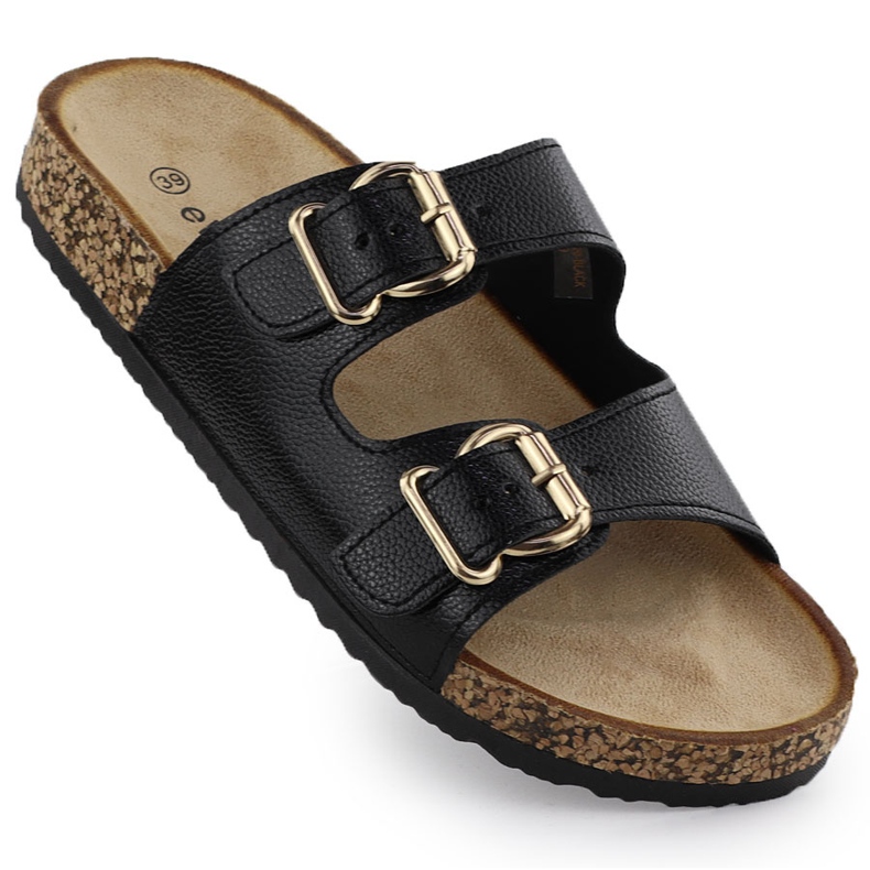 EVento Flip Flip feminino com grampos pretos 7220