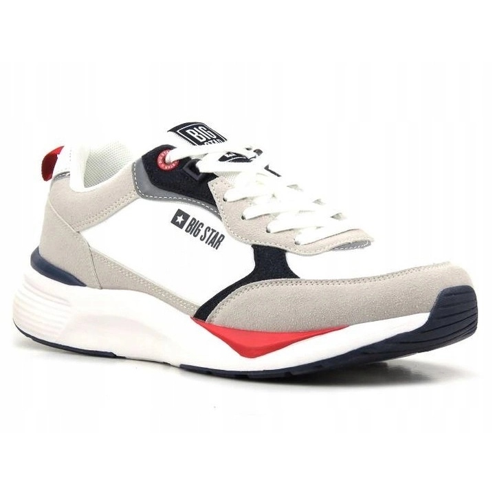 Sapatos esportivos masculinos Memória de espuma Big Star LL174235 Branco