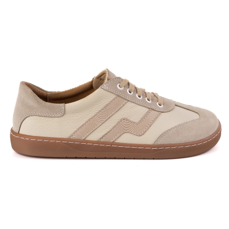 Sapatos de couro femininos descalços Olivier Eliza Beige bege