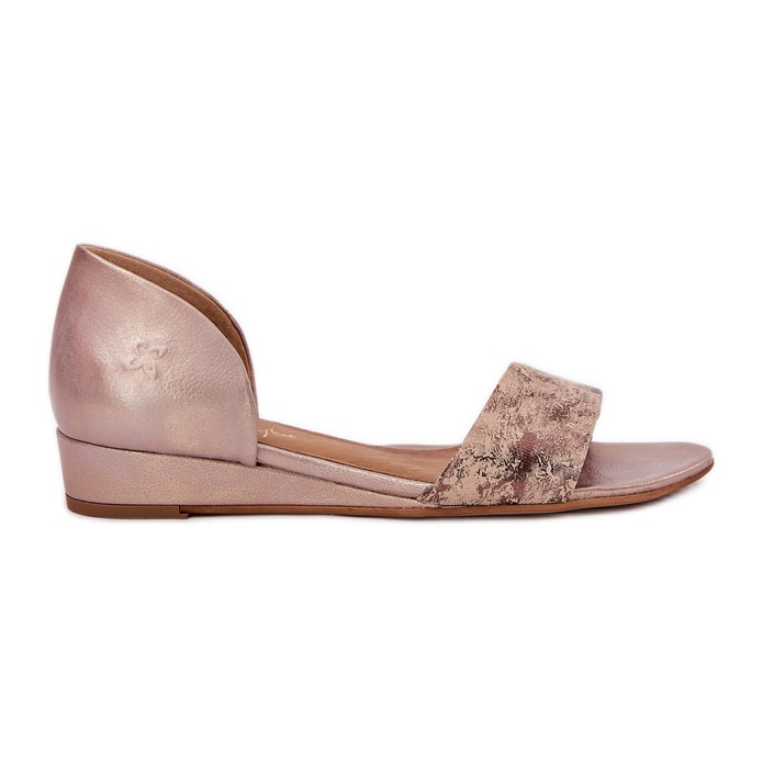 Sandálias de couro Maciejka 01971-71 PLN dourado