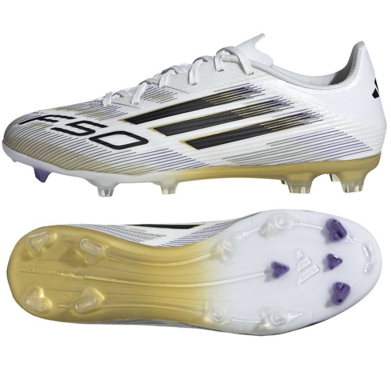 Adidas F50 League FG/MG Ji0005 Sapatos de futebol branco