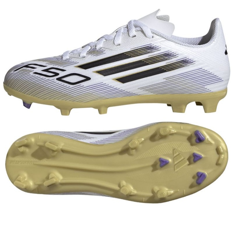 Adidas F50 League FG/MG JH7745 Sapatos de futebol branco