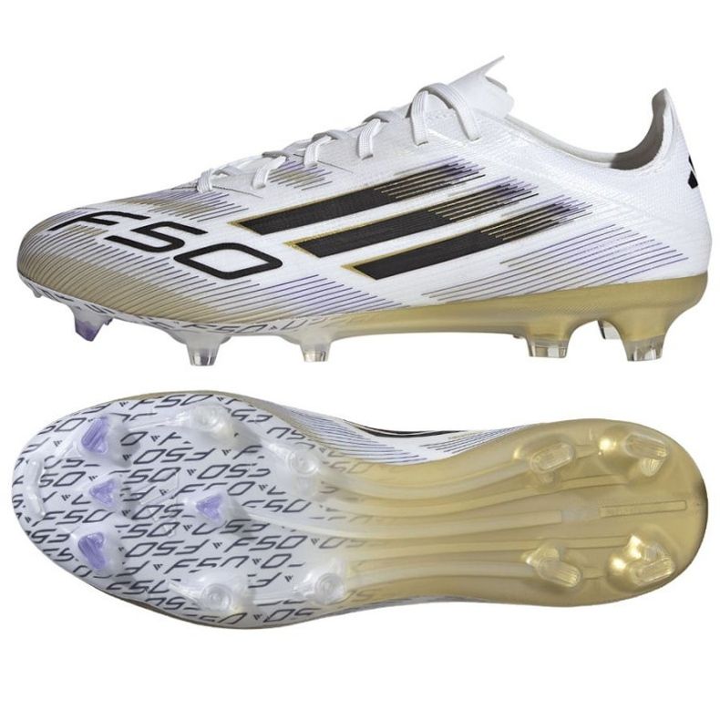 Adidas F50 Pro FG JH7686 Sapatos de futebol branco