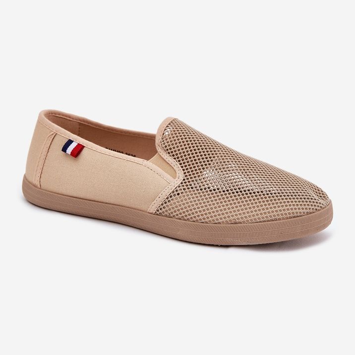 EVento Tênis de tênis de malha de malha de homens abertos masculinos bege