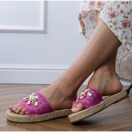 Alpargelas rosa com conchas