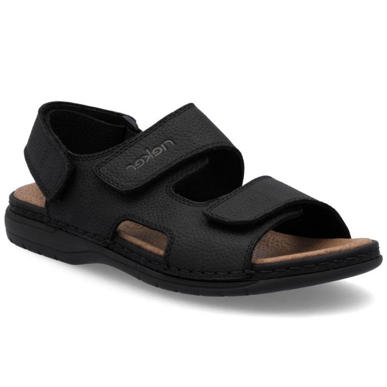 Sandálias masculinas Rieker 25558-01 preto